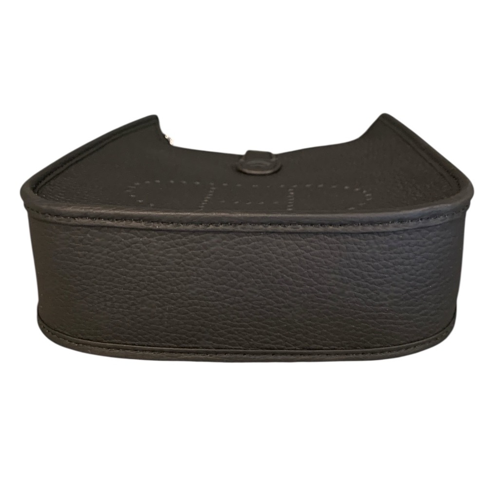 🆕 Hermès Style Mini Evelyne Clemence Black 🆕 - Picture 9 of 10
